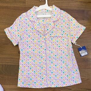 Roller Rabbit- X Target-Heart Print Short  & Pajama Top - Multi Hearts-Size Med